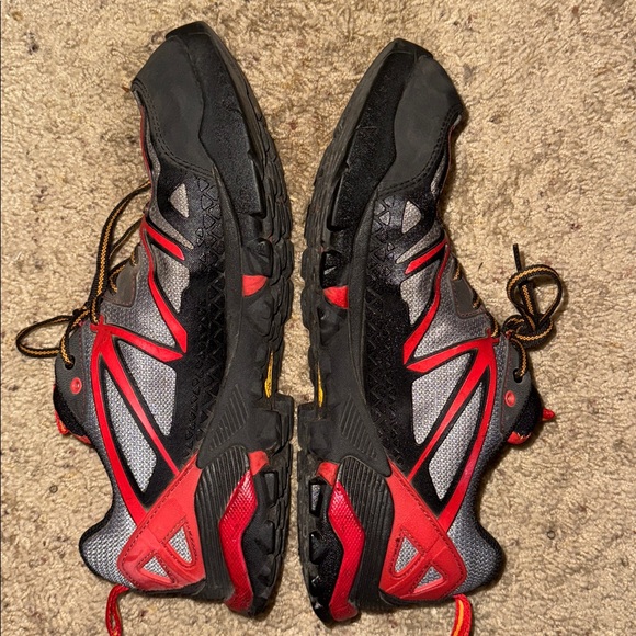 Merrell   Capra Unifly GTX trail hiking Shoes Mens 11 gray/red Athletic Shoes - Picture 6 of 9